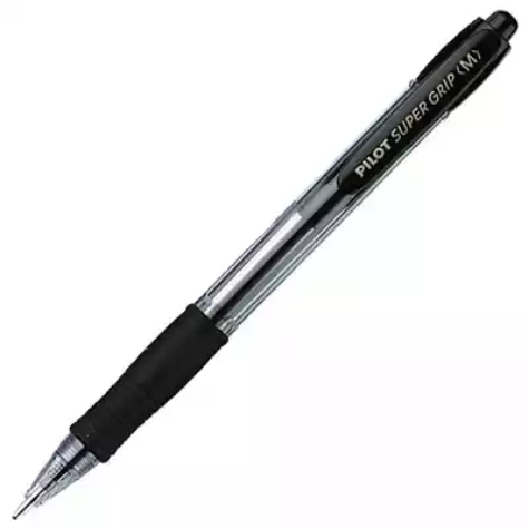 Picture of PILOT SUPER GRIP RETRACTABLE BALLPOINT PEN MEDIUM 1.0MM BLACK