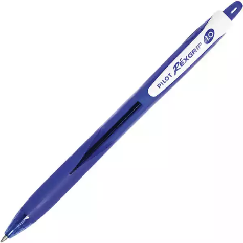 Picture of PILOT BEGREEN REXGRIP RETRACTABLE BALLPOINT PEN 1.0MM BLUE