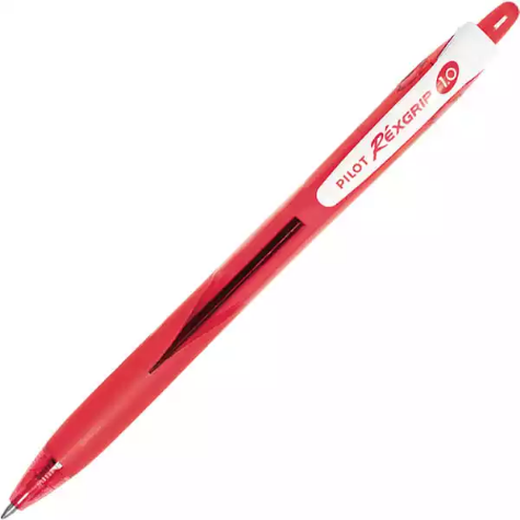 Picture of PILOT BEGREEN REXGRIP RETRACTABLE BALLPOINT PEN 1.0MM RED