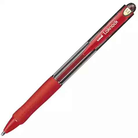 Picture of UNI-BALL SN100 LAKNOCK RETRACTABLE BALLPOINT PEN 1.4MM RED