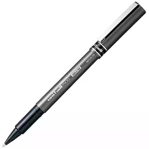 Picture of UNI-BALL UB-155 DELUXE LIQUID INK ROLLERBALL PEN 0.5MM BLACK