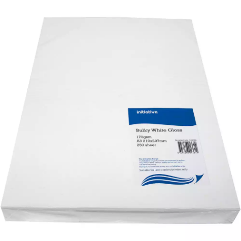 Picture of INITIATIVE A3 DIGITAL COATED COPY PAPER GLOSS 170GSM WHITE PACK 250