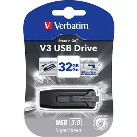 Picture of VERBATIM STORE-N-GO V3 USB DRIVE 32GB GREY