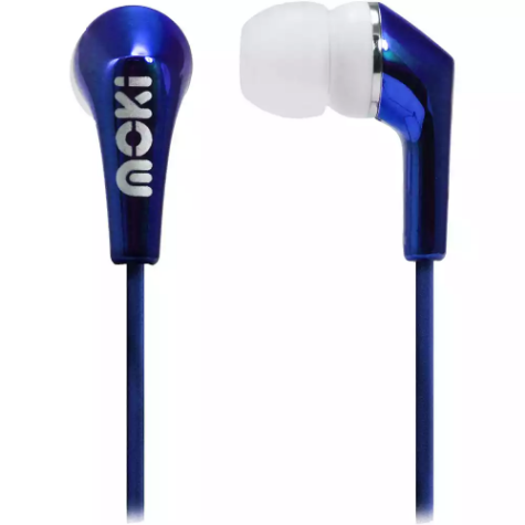 Picture of MOKI LIFE METALLICS EARBUDS NOISE ISOLATING BLUE