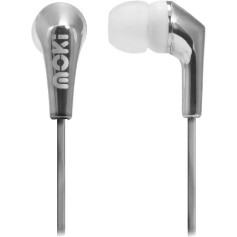 Picture of MOKI LIFE METALLICS EARBUDS NOISE ISOLATING SILVER