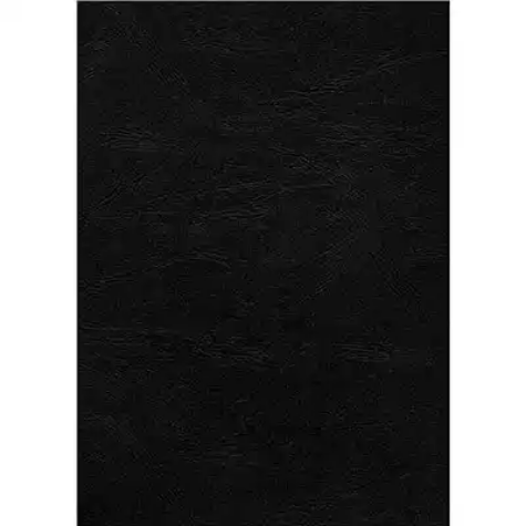 Picture of GOLD SOVEREIGN BINDING COVER LEATHERGRAIN 250GSM A3 BLACK PACK 100