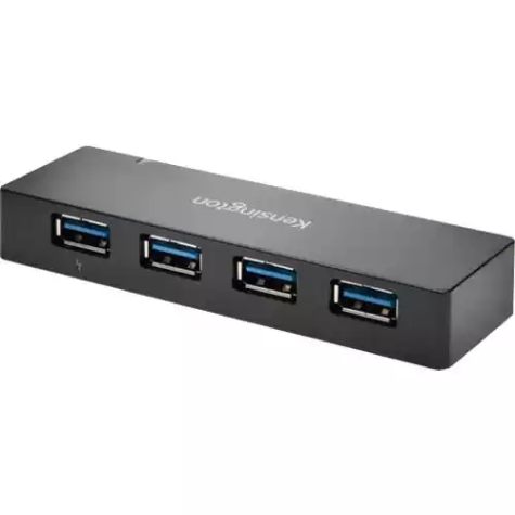 Picture of KENSINGTON UH4000C 4-PORT HUB AND CHARGER USB-A 3.0 BLACK