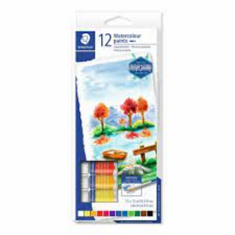 Picture of STAEDTLER WATERCOLOUR PAINTS ASSORTED BOX 12