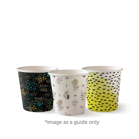 Picture of BIOPAK BIOCUP SINGLE WALL CUP ART SERIES 120ML PACK 50