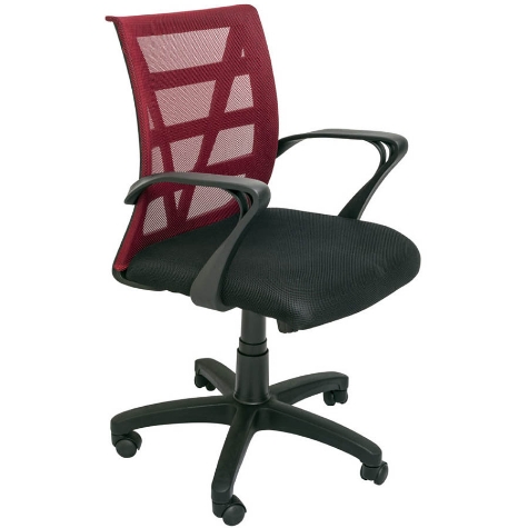 Picture of RAPIDLINE VIENNA MESH CHAIR MEDIUM BACK RED