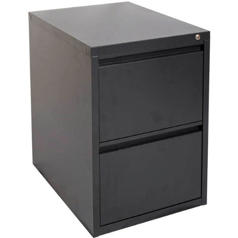 Picture of INITIATIVE FILING CABINET 2 DRAWER 475 X 600 X 720MM GRAPHITE RIPPLE