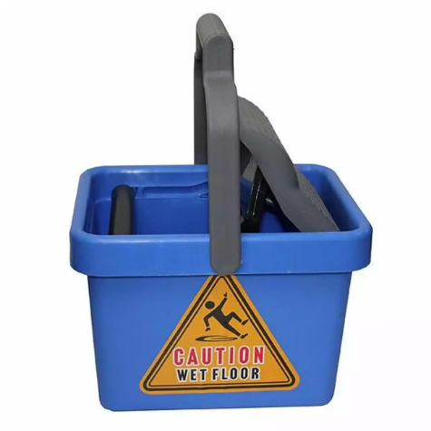 Picture of CLEANLINK MOP BUCKET PLASTIC WRINGER 9 LITRE BLUE