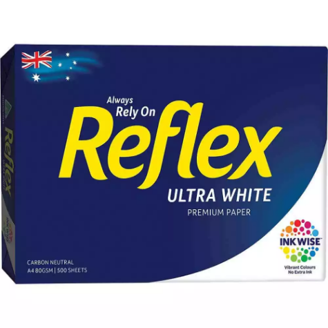 Picture of Reflex A4 Ultra White Copy Paper 80GSM Ream