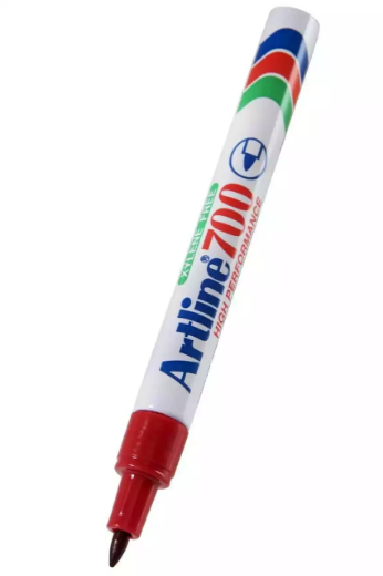 Picture of ARTLINE 700 PERMANENT MARKER BULLET 0.7MM RED