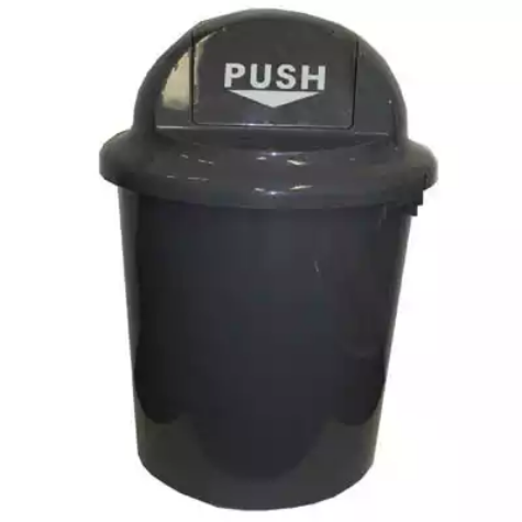 Picture of CLEANLINK RUBBISH BIN CIRCULAR WITH BULLET LID 60 LITRE GREY