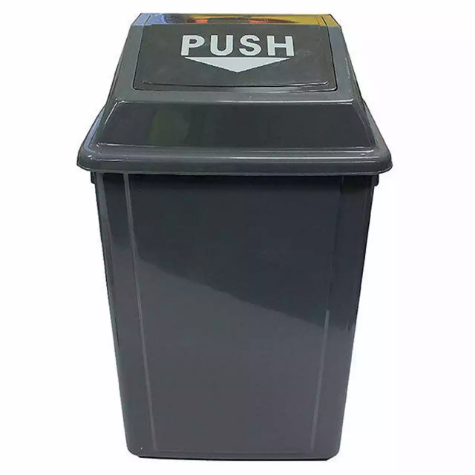 Picture of CLEANLINK RUBBISH BIN WITH SWING LID 25 LITRE GREY