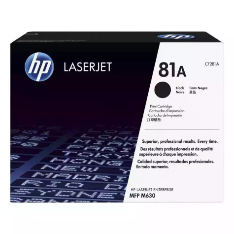 Picture of HP CF281A 81A TONER CARTRIDGE BLACK