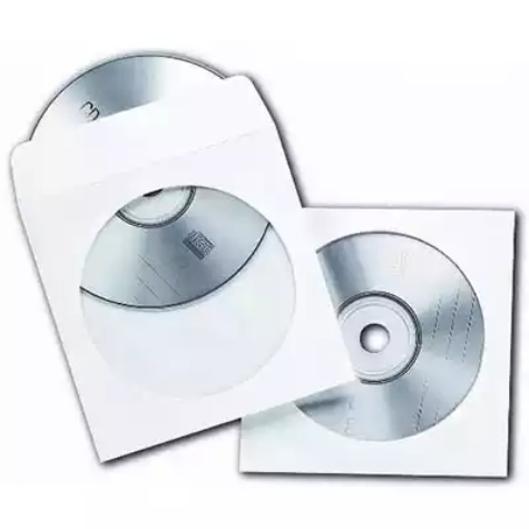 Picture of FELLOWES CD/DVD ENVELOPES 125 X 125MM WHITE PACK 100