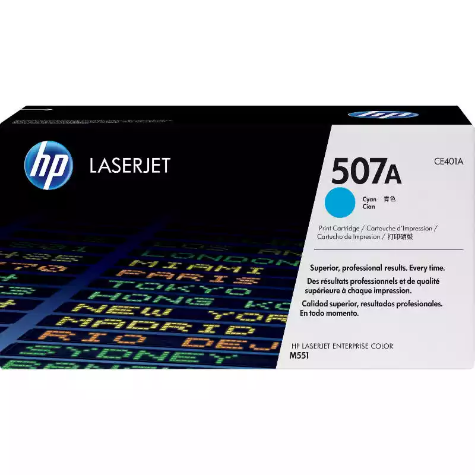 Picture of HP HTCE401 507A TONER CARTRIDGE CYAN