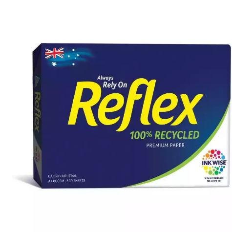 Picture of Reflex A4 100% Recycled Copy Paper 80GSM