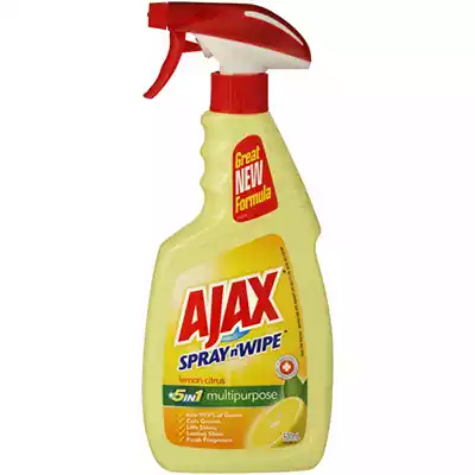 Picture of AJAX SPRAY N WIPE MULTIPURPOSE ANTIBACTERIAL CLEANER LEMON TRIGGER 500ML