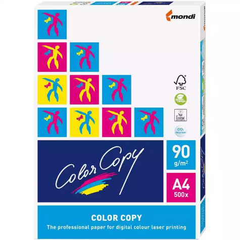 Picture of MONDI COLOR COPY A4 COPY PAPER 90GSM WHITE PACK 500 SHEETS