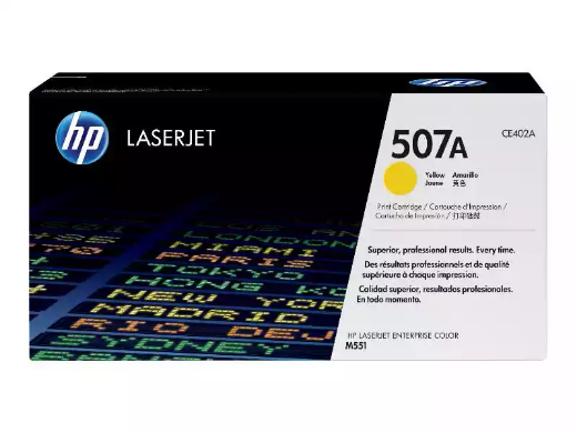 Picture of HP HTCE402 507A TONER CARTRIDGE YELLOW