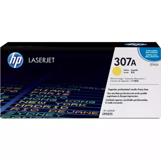 Picture of HP 307A CE742A TONER CARTRIDGE YELLOW