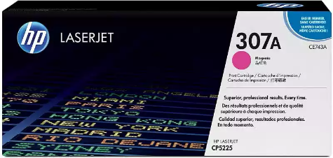 Picture of HP 307A CE743A TONER CARTRIDGE MAGENTA