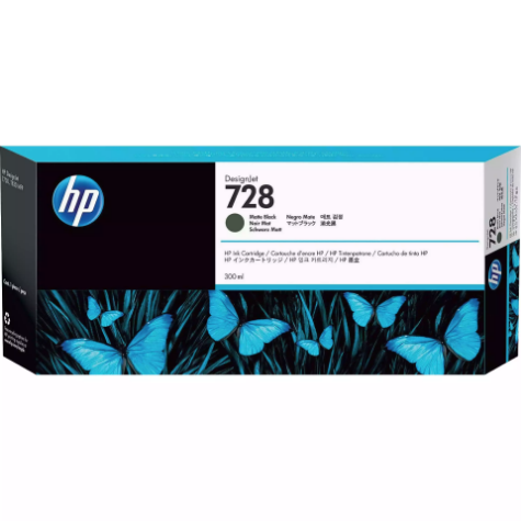 Picture of HP 728B INK CARTRIDGE 300ML MATTE BLACK