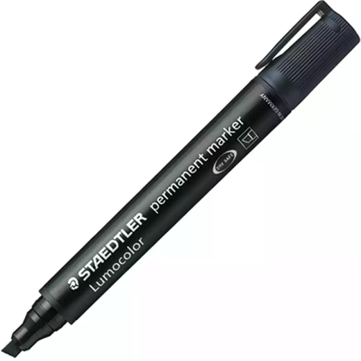 Picture of STAEDTLER 350 LUMOCOLOR PERMANENT MARKER CHISEL 5.0MM BLACK