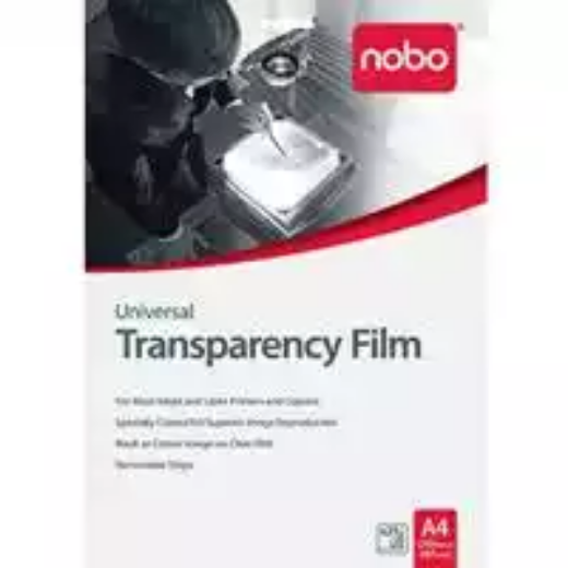 Picture of NOBO PLAIN PAPER COPIER OHP TRANSPARENCY FILM 100 MICRON A4 BOX 20