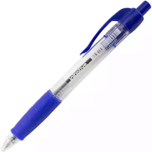 Picture of INITIATIVE RETRACTABLE BALLPOINT PENS MEDIUM BLUE BOX 25