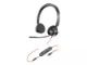 Picture of PLANTRONICS BLACKWIRE 3325 UC , STEREO , CORDED HEADSET 3.5MM & USB-C