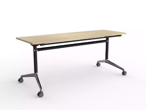 Picture of Modulus Flip Table in black- 1800 x 600mm New Oak Top