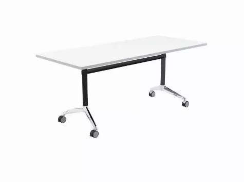 Picture of Modulus Flip Table in black- 1800 x 600mm White Top