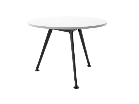 Picture of 900mm Round Team Table- Black Frame, White Top