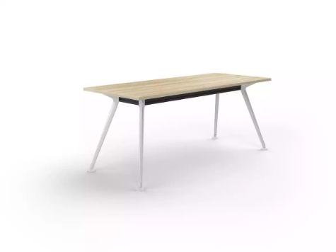 Picture of 1800 x 900mm Team Table- White Frame, New Oak Top