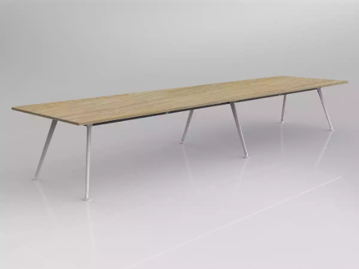 Picture of 4800 x 1200mm Team Table- White Frame, New Oak Top