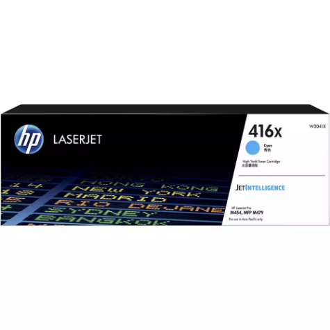 Picture of HP W2041X 416X TONER CARTRIDGE HIGH YIELD CYAN