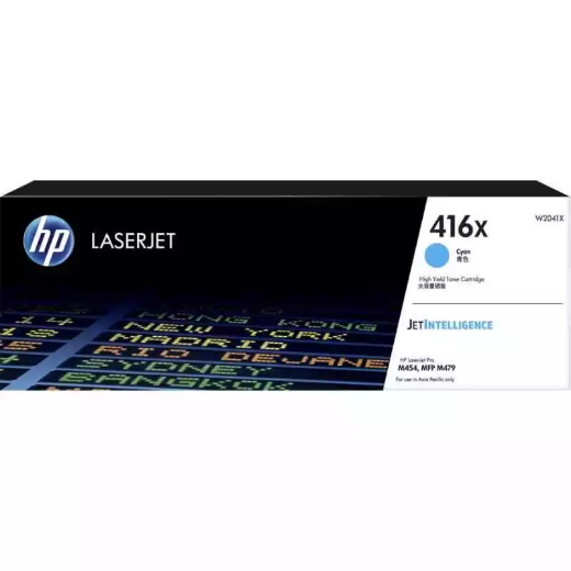 Picture of HP W2041X 416X TONER CARTRIDGE HIGH YIELD CYAN