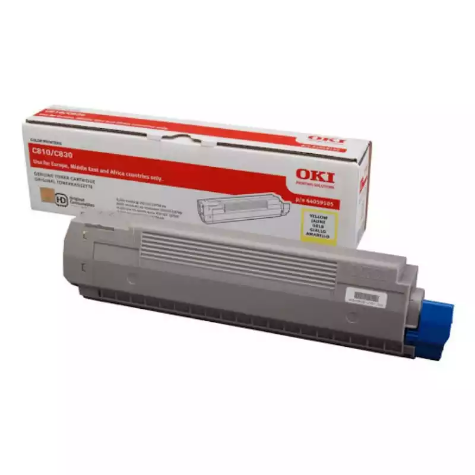 Picture of OKI 44844525 TONER CARTRIDGE YELLOW