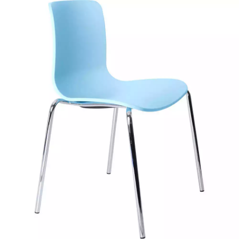 Picture of DAL ACTI CHAIR 4-LEG CHROME FRAME POLYPROP SHELL PALE BLUE 445MM