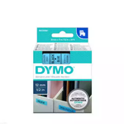 Picture of DYMO 45016 D1 LABELLING TAPE 12MM X 7M BLACK ON BLUE