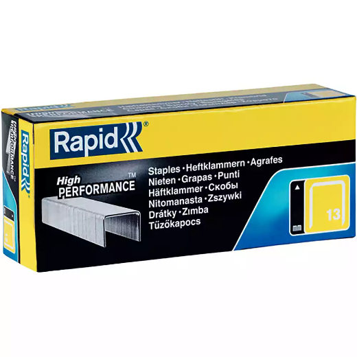 Picture of RAPID HIGH PERFORMANCE STAPLES 13/6 BOX 5000