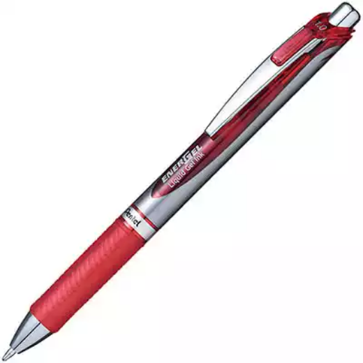 Picture of PENTEL BL80 ENERGEL RETRACTABLE GEL INK PEN 1.0MM RED