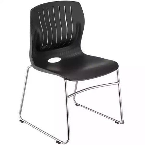 Picture of STEELCO CURVE VISITOR CHAIR SLED BASE BLACK