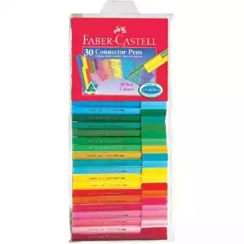 Picture of FABER-CASTELL CONNECTOR PENS ASSORTED WALLET 30