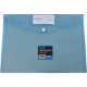 Picture of PROTEXT DOCUMENT WALLET WITH BUTTON CLOSURE A4 PP BLUE