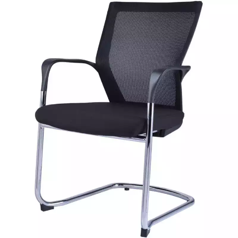 Picture of RAPIDLINE WMCC VISITOR CHAIR CANTILEVER MEDIUM MESH BACK ARMS BLACK